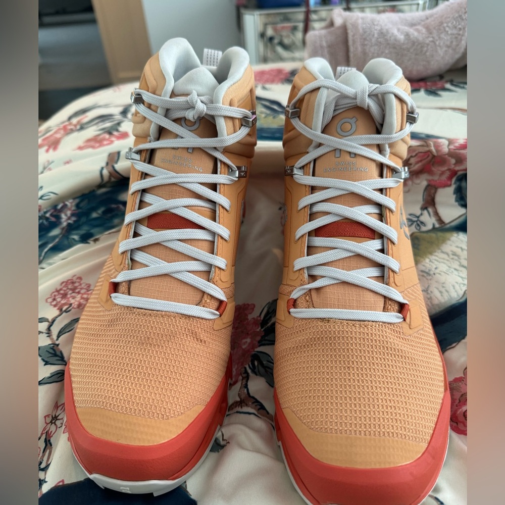 Brand new OnCloud Hiking Boots.  Never worn - been sitting in my closet